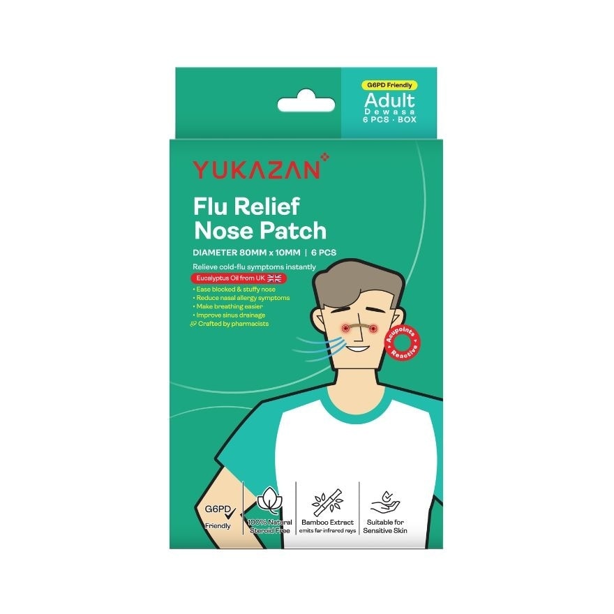 Adult Flu Relief Nose Patch 6'S