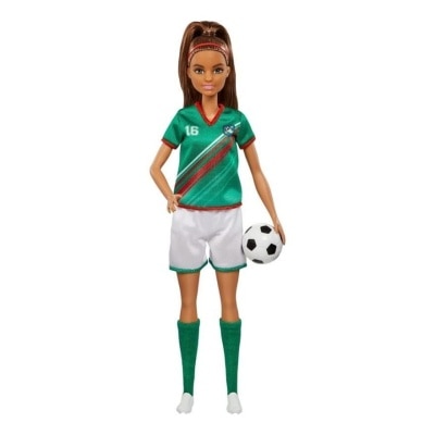 BARBIE Soccer Doll - Green Shirt