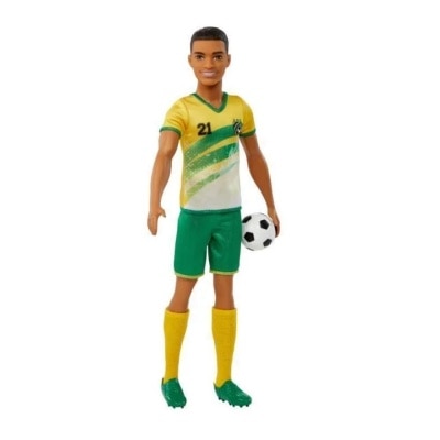 BARBIE Soccer Doll - Yellow Shirt