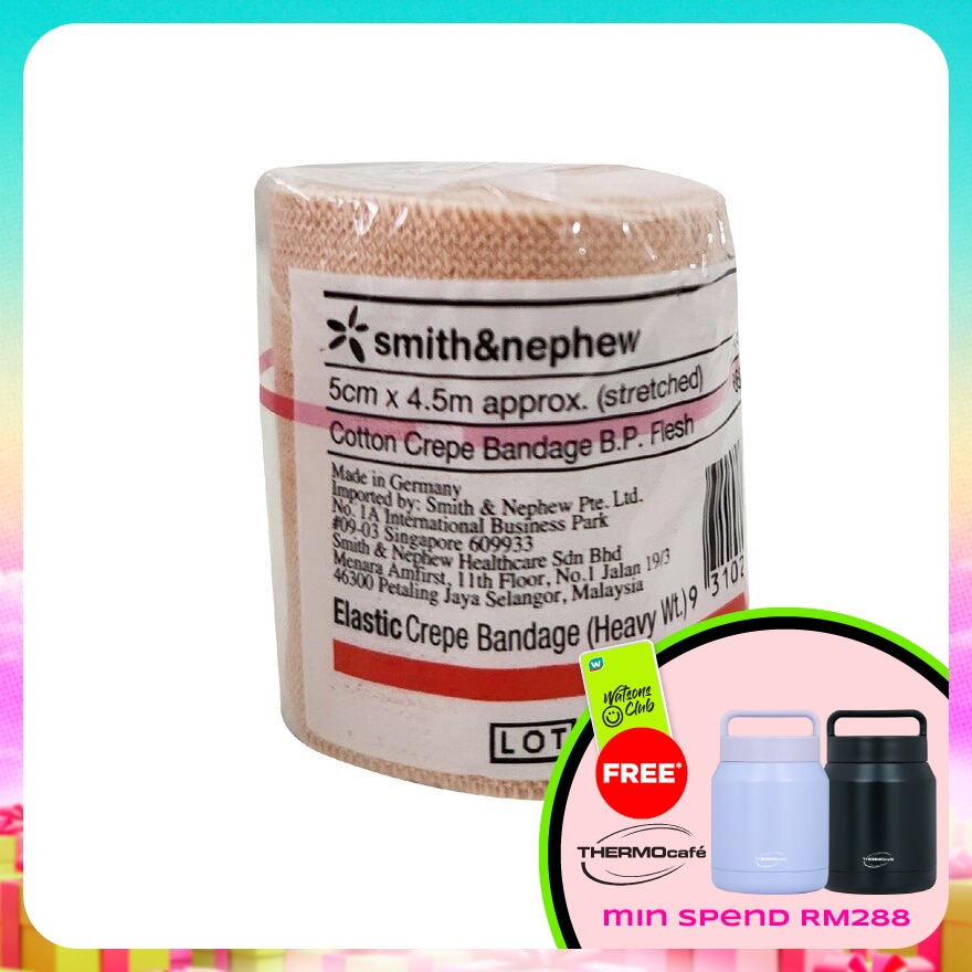 Elastic Crepe Bandage (Heavy) 5CM X 4.5M 1s