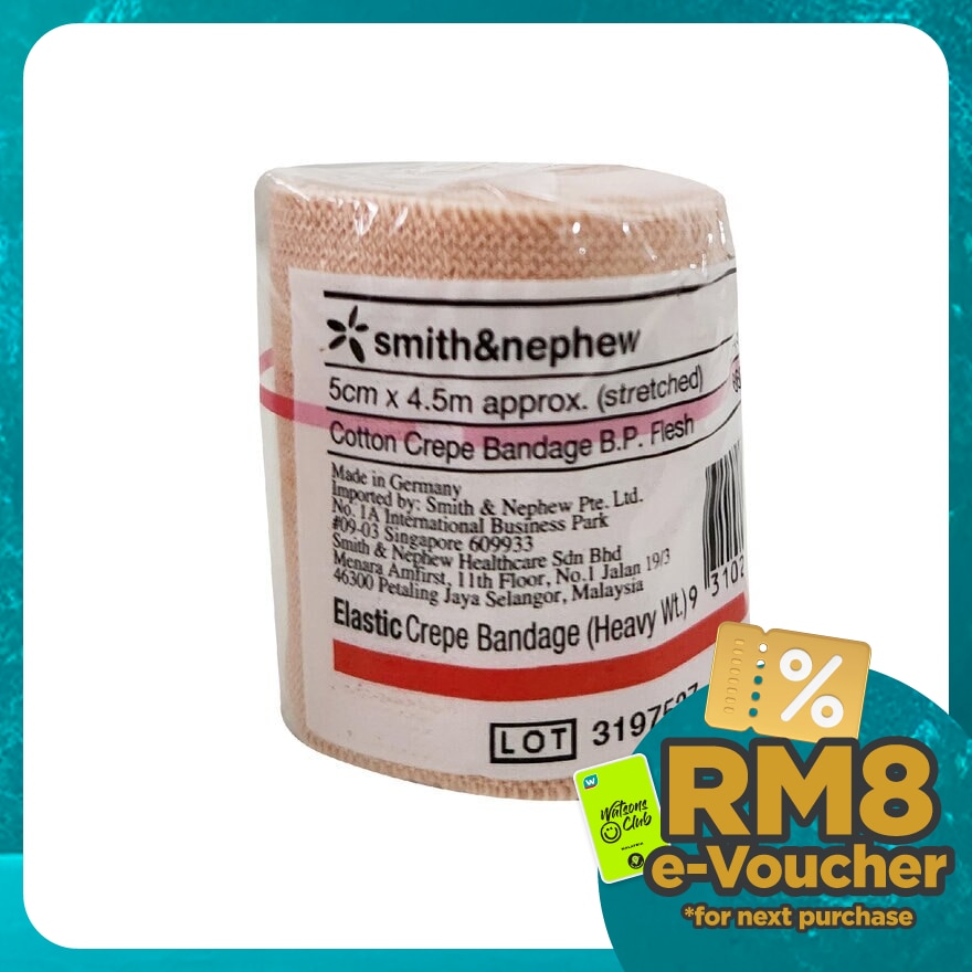 Elastic Crepe Bandage (Heavy) 5CM X 4.5M 1s