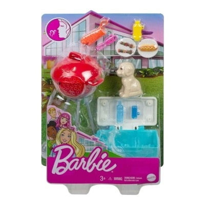 BARBIE Mini Playset with Pet House - BBQ Pit