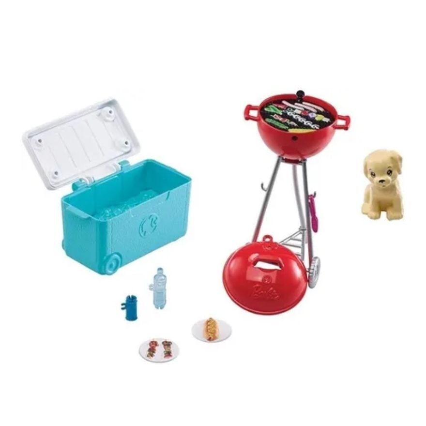 Mini Playset with Pet House - BBQ Pit