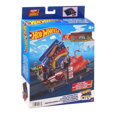 HOT WHEELS City Explorer Trackset - Fuel Station