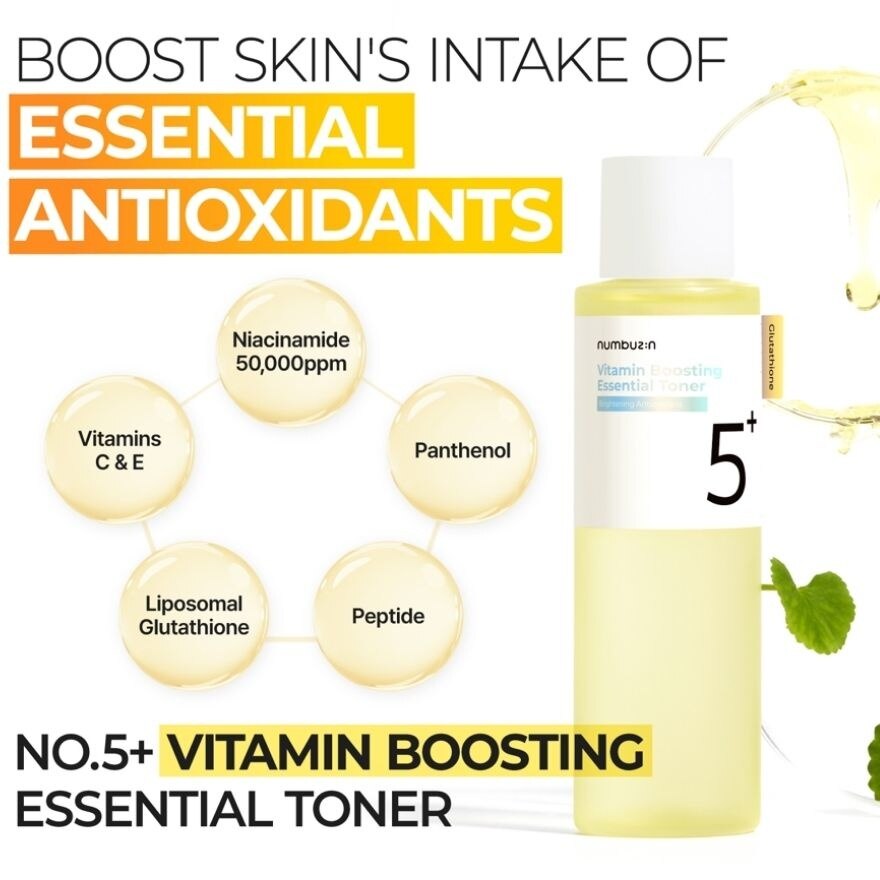 No.5+ Vitamin Boosting Essential Toner 200ml
