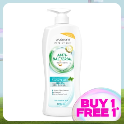 WATSONS Cooling Mint Antibacterial  Shower Gel 1000ML