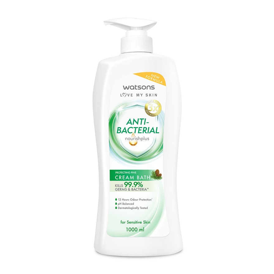 Pine Protecting Antibacterial Cream Bath 1L