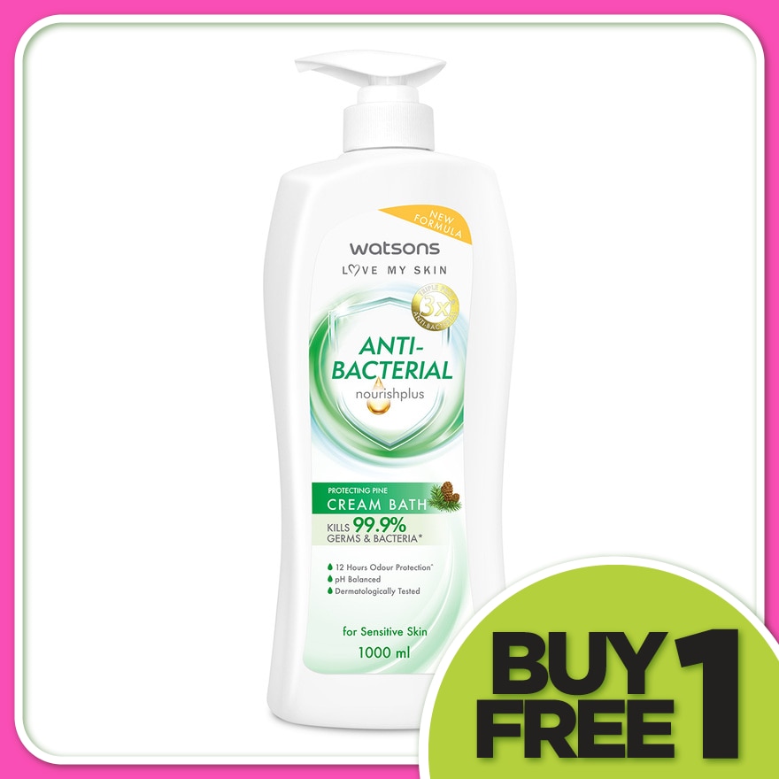 Pine Protecting Antibacterial Cream Bath 1000ML