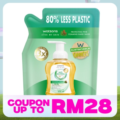 WATSONS Pine Protecting Antibacterial Foaming Hand Wash Refill 285ML