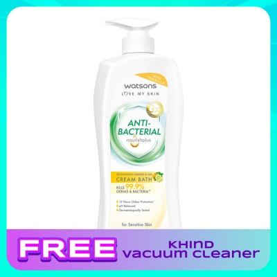 WATSONS Orange & Lime Rejuvenating Antibacterial Cream Bath 1000ML