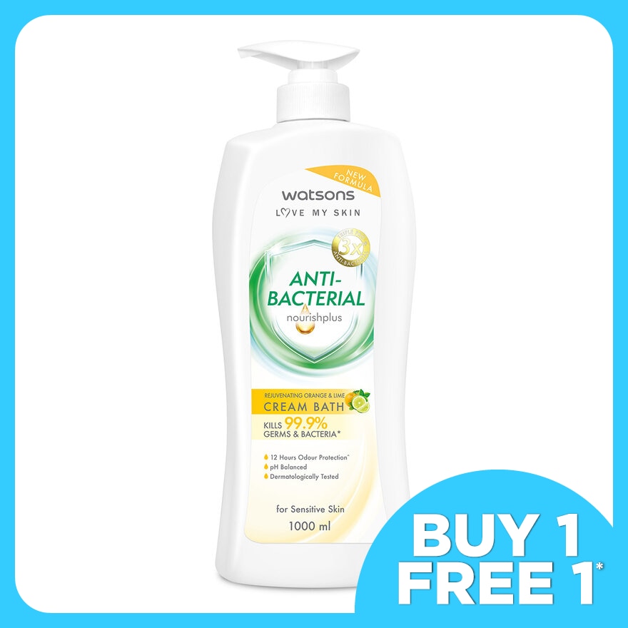Orange & Lime Rejuvenating Antibacterial Cream Bath 1000ML