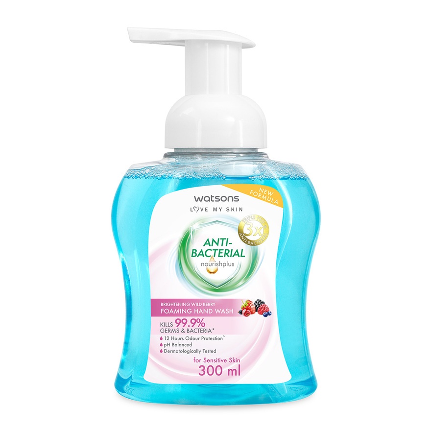 Wild Berry Brightening Antibacterial Foaming Hand Wash 300ML image