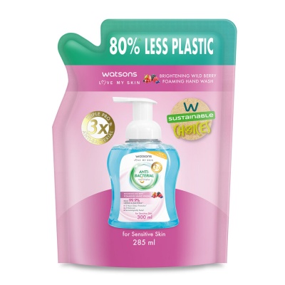 WATSONS - Wild Berry Brightening Antibacterial Foaming Hand Wash Refill 285ML image