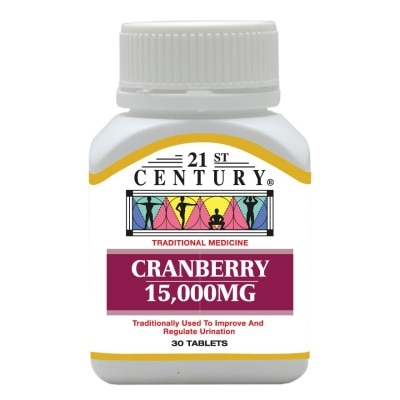 21ST CENTURY Cranberry 15000mg Tablets 30's