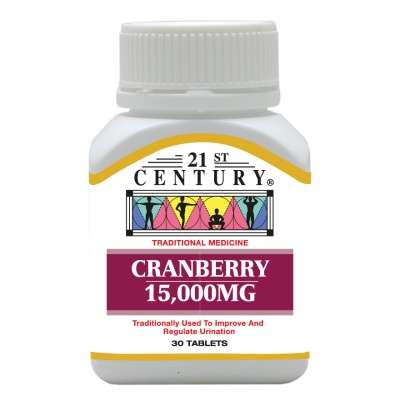 21ST CENTURY - Cranberry 15000mg Tablets 30's