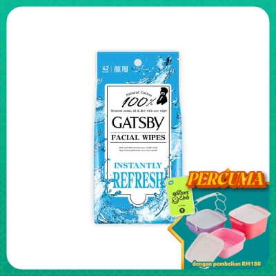 GATSBY - Facial Wipes Instantly Refresh 42s