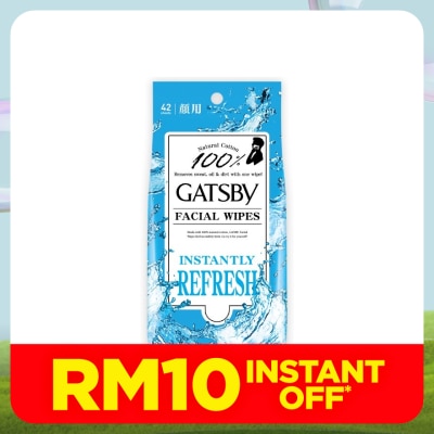 GATSBY Facial Wipes Instantly Refresh 42s