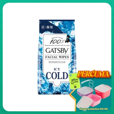 GATSBY - Facial Wipes Icy Cold 42s