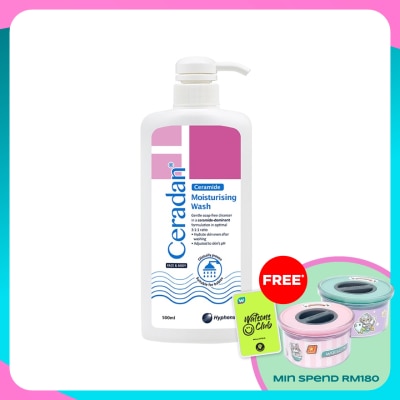 CERADAN Moisturising Wash For Face & Body 500ml