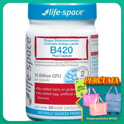 LIFE SPACE - Shape B420 Probiotic 60 capsules