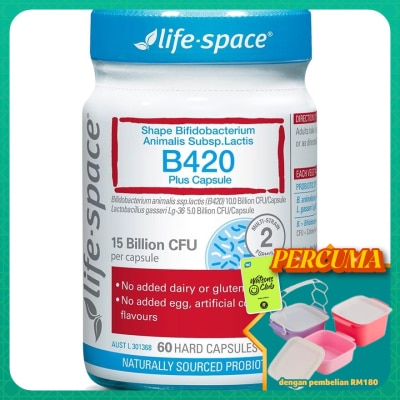 LIFE SPACE - Shape B420 Probiotic 60 capsules