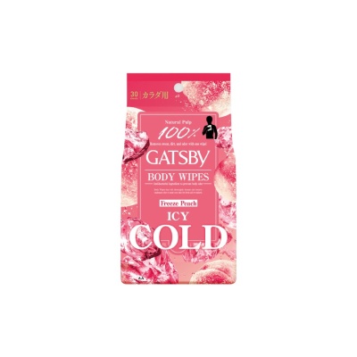 GATSBY Ice type Deodorant Body Wipes Freeze Peach 30S image
