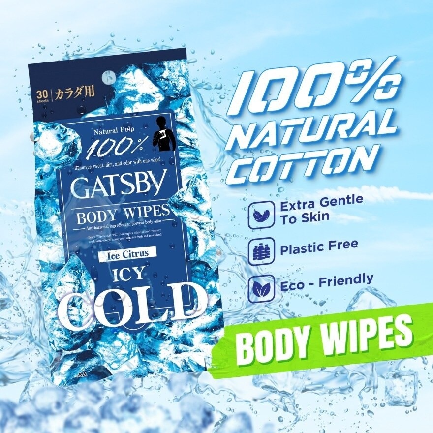 Ice-Type Deodorant Body Wipes Ice Citrus 30S