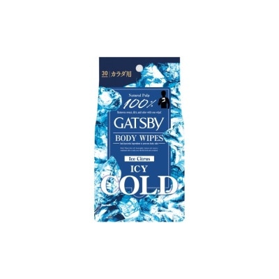 GATSBY Ice-Type Deodorant Body Wipes Ice Citrus 30S