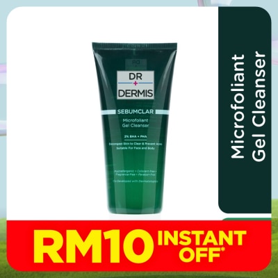 DR. DERMIS Sebumclar Microfoliant Gel Cleanser 200ml