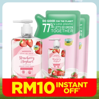 WATSONS Strawberry & Youghurt Scented Cream Hand Wash Set