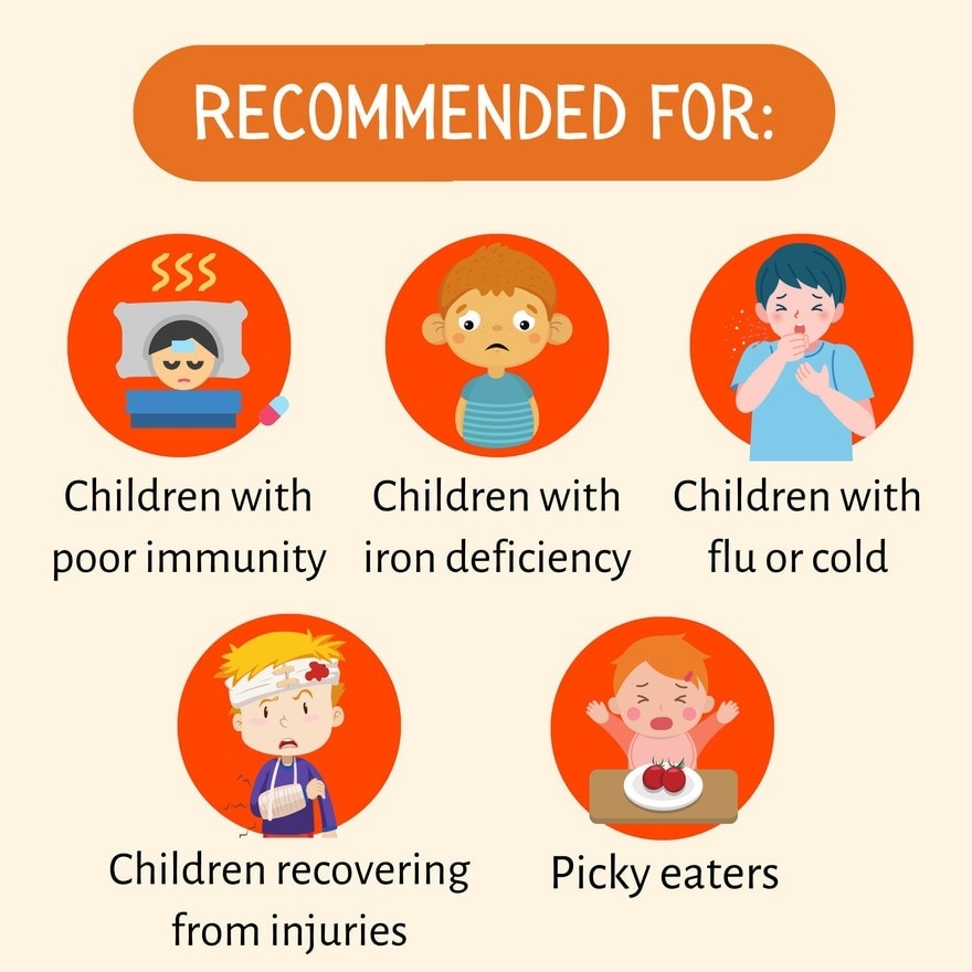 MIWACARE Vit C+ Vitamin C with Zinc and Probiotic Kids Age 1 & Above (1 Box x 10 Sachets)