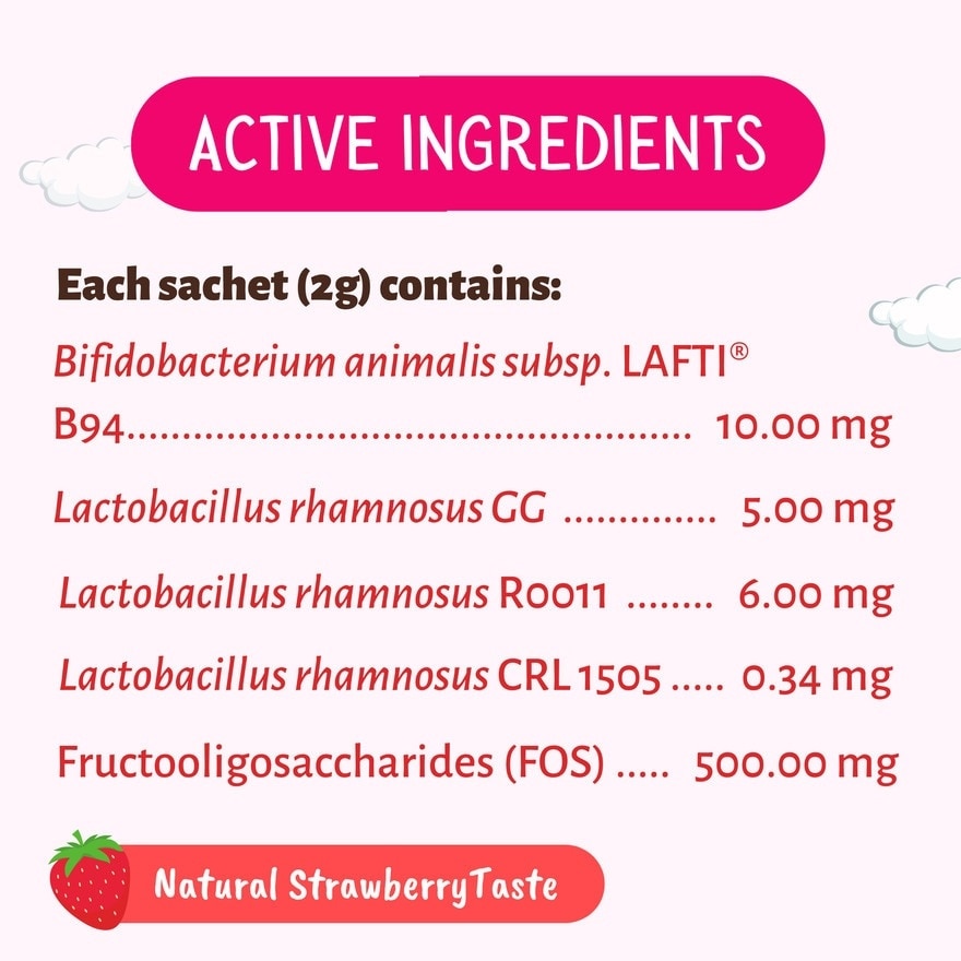 MIWACARE Probiotics+ 4 Strain-specific Probiotics & 1 Prebiotic Kids Age 1 & Above (1 Box x 10 Sachets)