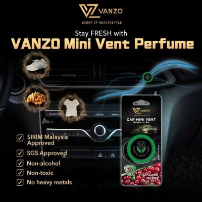 VANZO Car Mini Vent Perfume 2ml Tropicana Berry