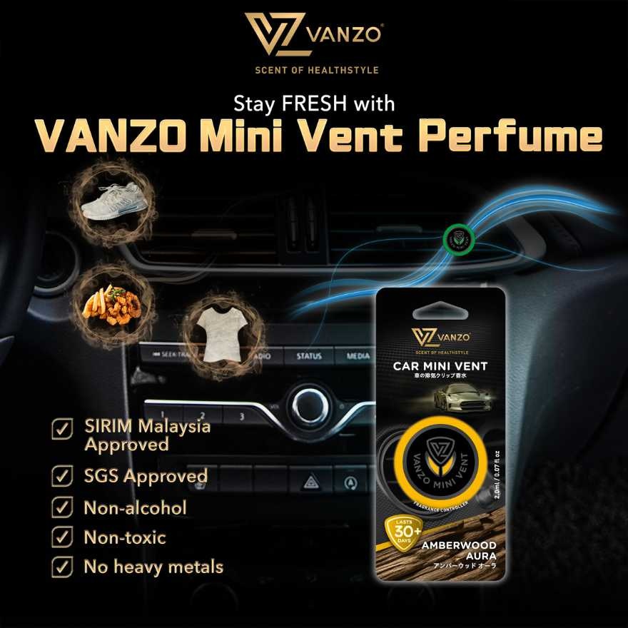 Car Mini Vent Perfume 2ml Amberwood Aura