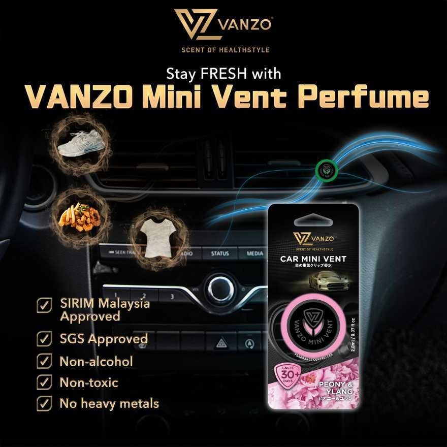 Car Mini Vent Perfume 2ml Peony & Ylang