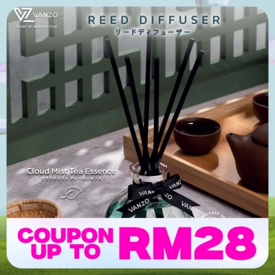 VANZO Reed Diffuser Cloud Mist Tea Essence 120ML