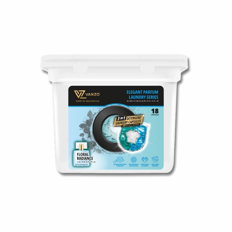 VZ 3 IN 1 Laundry Capsules Floral Radiance 18 capsules