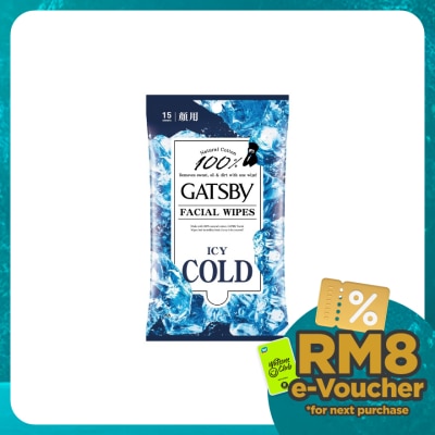 GATSBY Facial Wipes Icy Cold 15s
