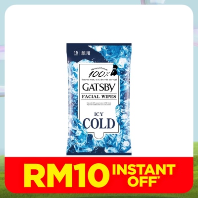 GATSBY Facial Wipes Icy Cold 15s