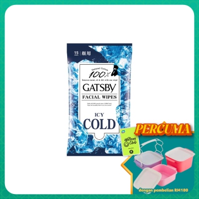 GATSBY - Facial Wipes Icy Cold 15s
