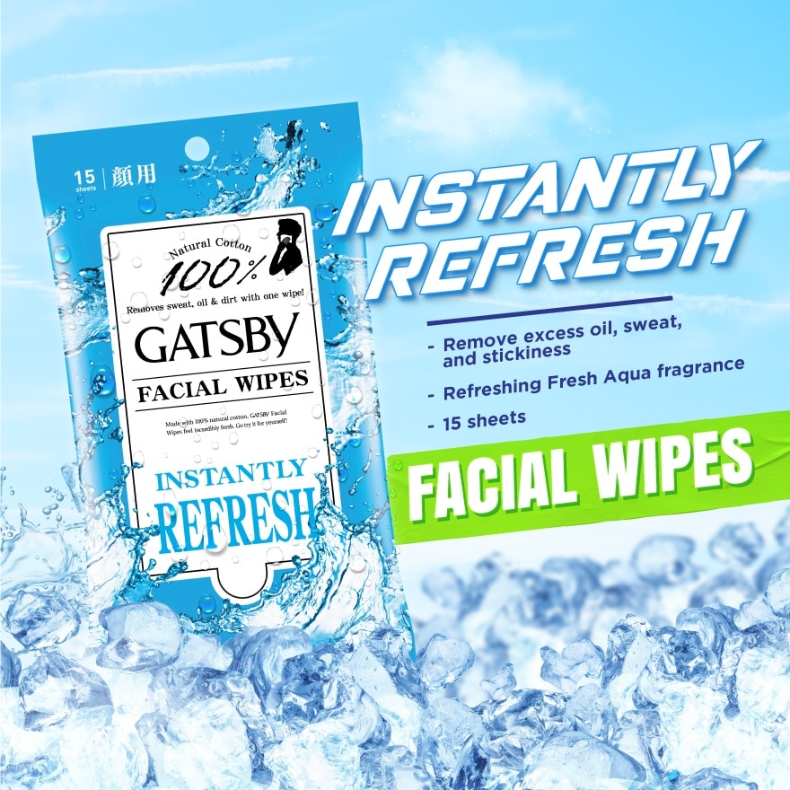 Facial Wipes Instantly Refresh 15s