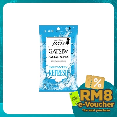 GATSBY Facial Wipes Instantly Refresh 15s