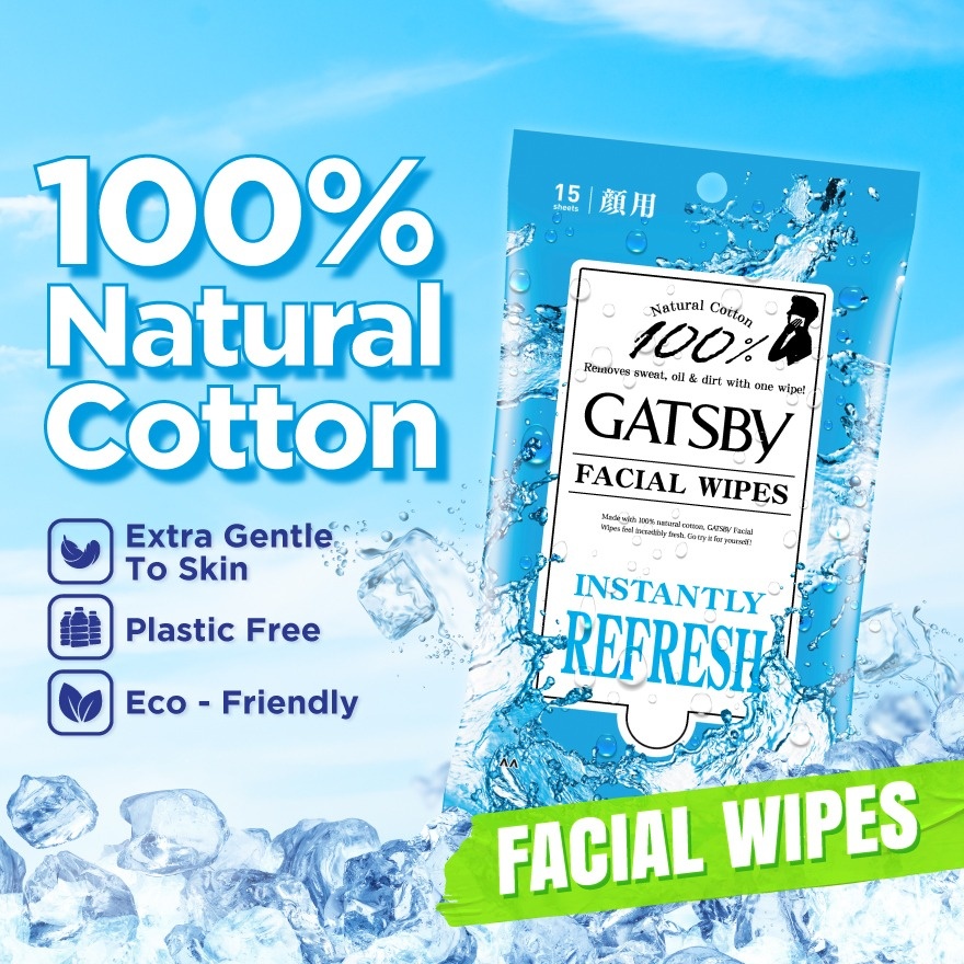 Facial Wipes Instantly Refresh 15s image
