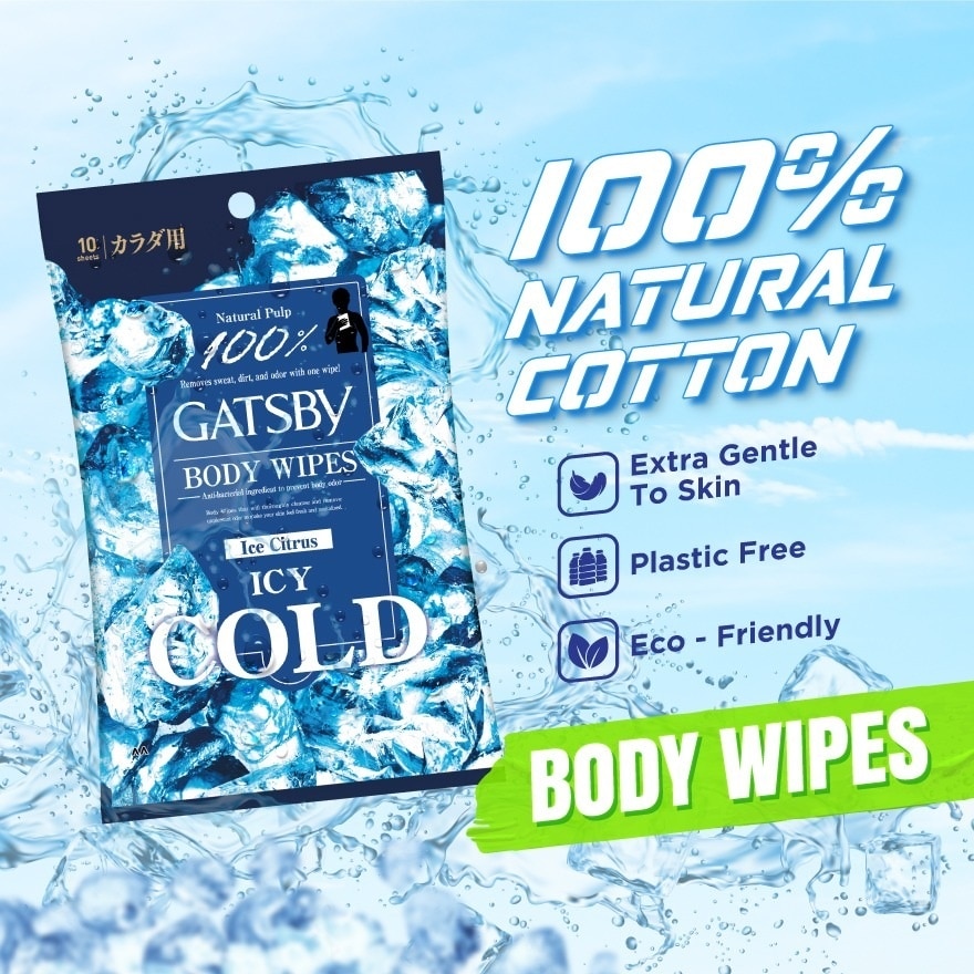 Ice-Type Deodorant Body Wipes Ice Citrus 10S