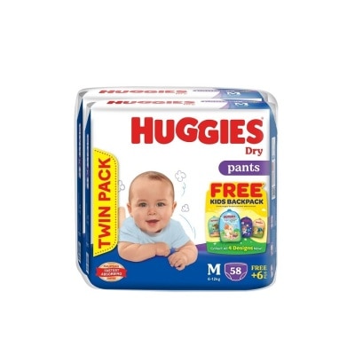 HUGGIES Dry Pants Super Jumbo M (60s X2) Value Twin Pack