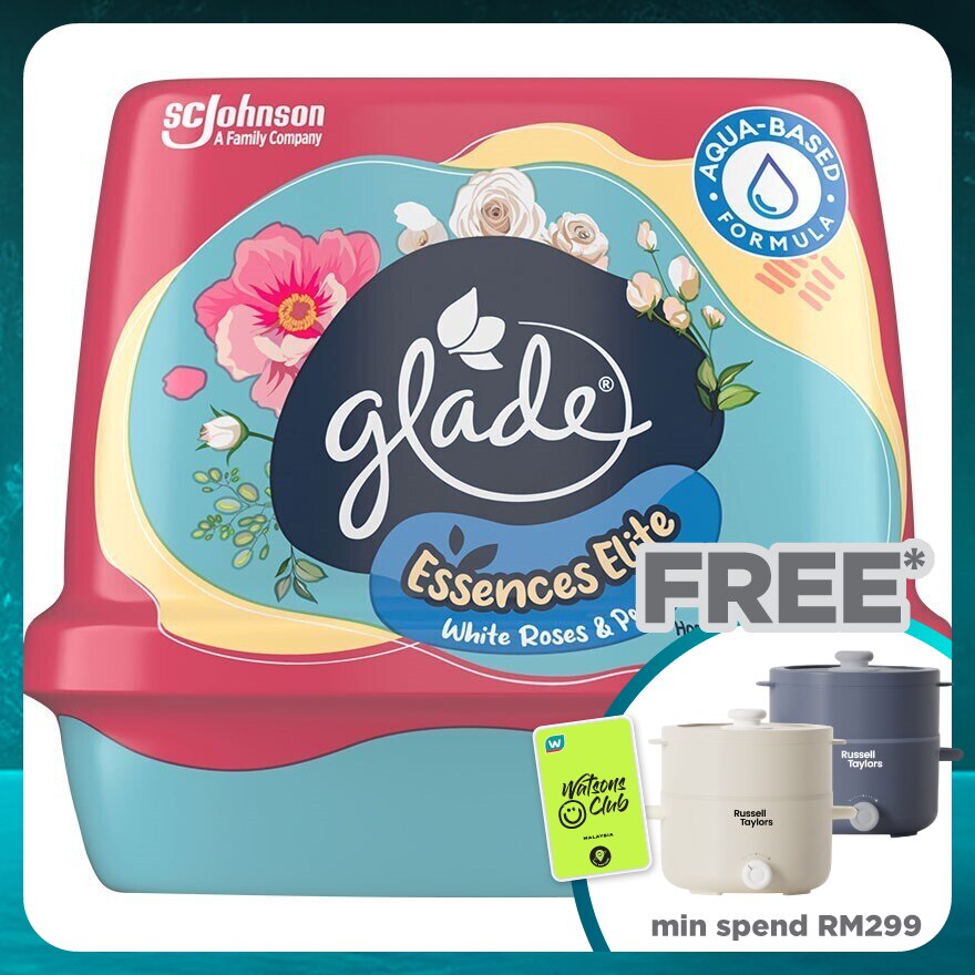 Glade Essences Elite White Rose & Peony 180gm