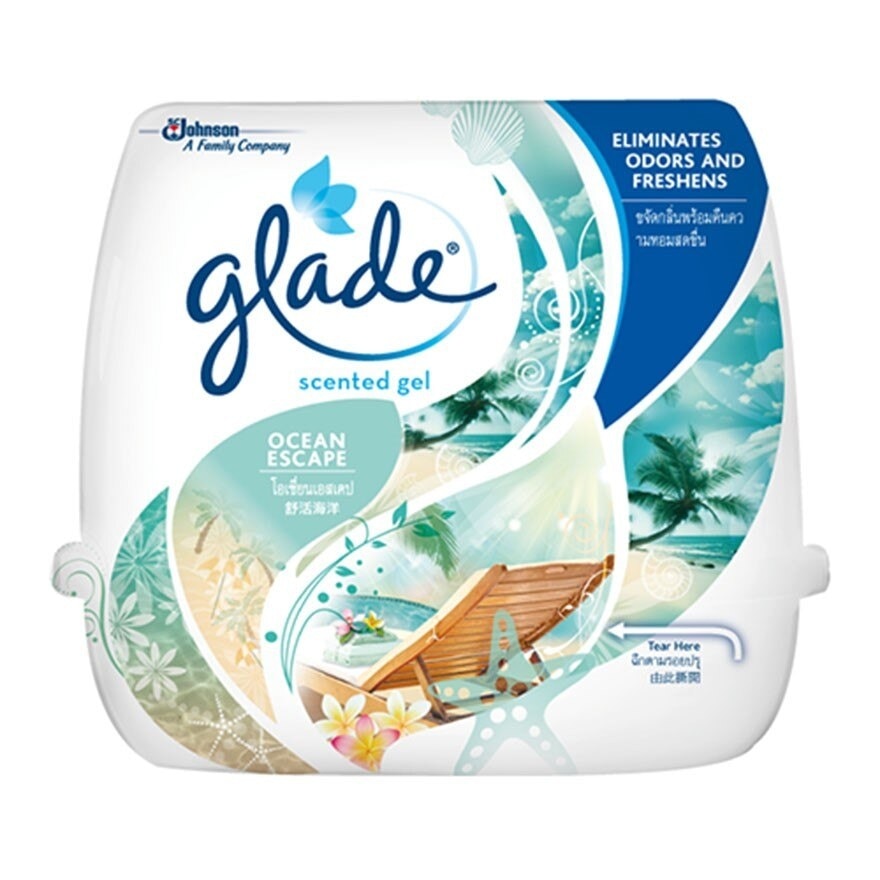 Glade Scented Gel Ocean Escape 180gm