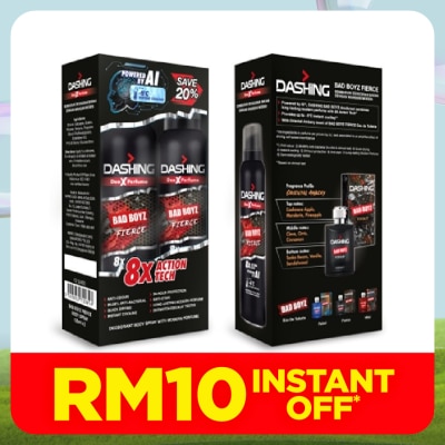 DASHING Bad Boyz Deodorant Spray Fierce 2x125ml