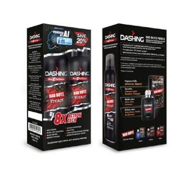 DASHING Bad Boyz Deodorant Spray Fierce 2x125ml