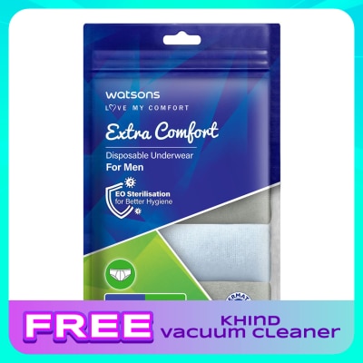 WATSONS Extra Comfort Disposable Underwear Cotton Men M